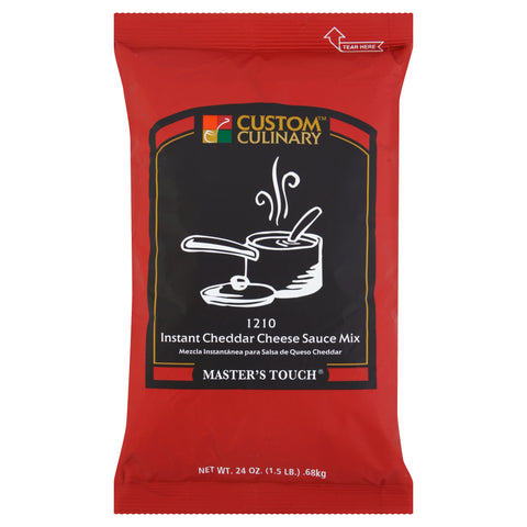 Custom Foods Instant Superb Cheddar Cheese Sauce 6 Case 24 Ounce