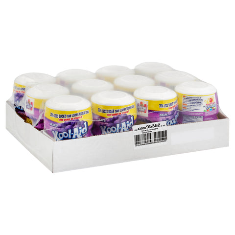 Kool-Aid Sugar-Sweetened Grape Powdered Soft Drink, 19 ounce -- 12 per case