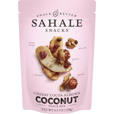 Sahale Cherry Cocoa Almond Coconut Snack Mix, 4.5 Ounce Bag -- 6 per case