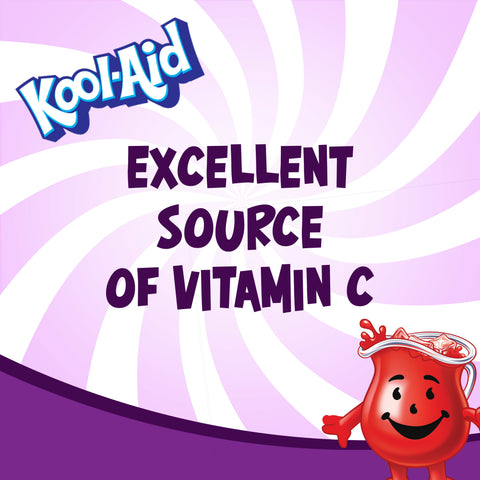 Kool-Aid Sugar-Sweetened Grape Powdered Soft Drink, 19 ounce -- 12 per case