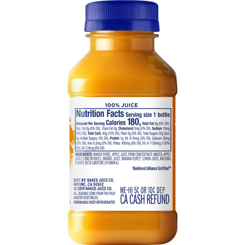 Naked Juice JUICE NAKED MANGO 100% REFRIGERATED