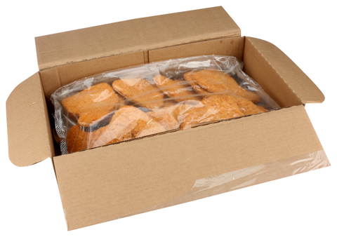 Advance Food Breaded Pork Patties, 4 Ounce -- 40 per case.