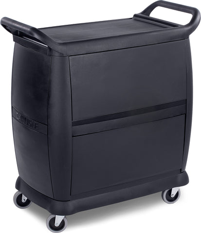 Carlisle CART BUSSING SIDE PANELS LOCKING COMPARTMENT BLACK 18X36.25X38