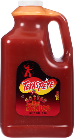 Texas Pete Hotter Hot Sauce, 1 Gallon -- 4 per case.