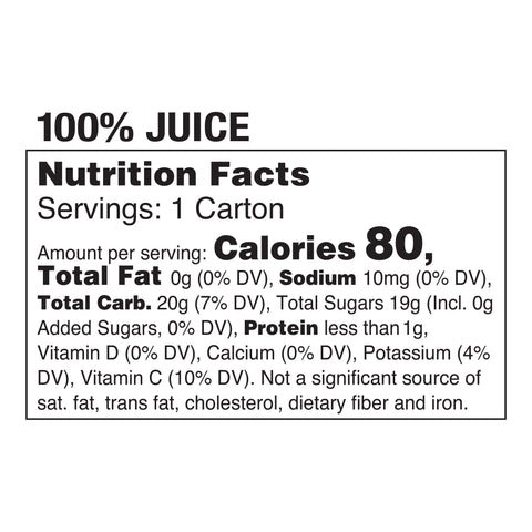 Tropicana JUICE APPLE SINGLE SERVE CARTON