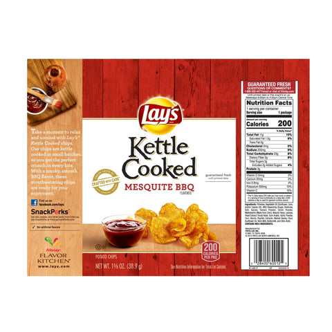 Frito-Lay® CHIP POTATO VARIETY PACK LAY'S® KETTLE 40% LESS FAT MIX LARGE SINGLE SERVE