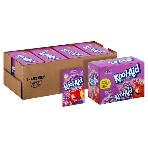 Kraft Kool Aid Grape Beverage, 0.14 Ounce -- 192 per case.