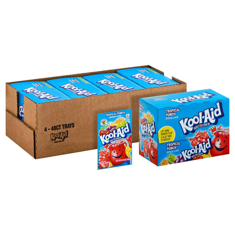 Kraft Kool Aid Tropical Punch Beverage, 0.16 Ounce -- 192 per case.