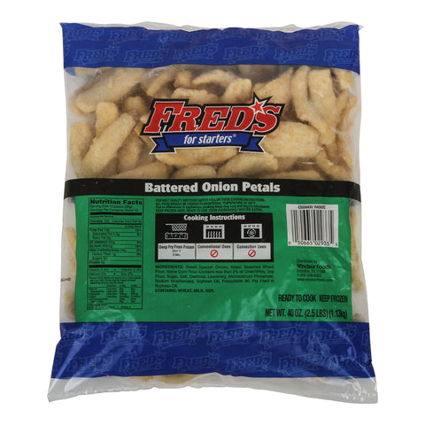 Fred's For Starters® APPETIZER ONION PETAL BATTERED PREFRIED