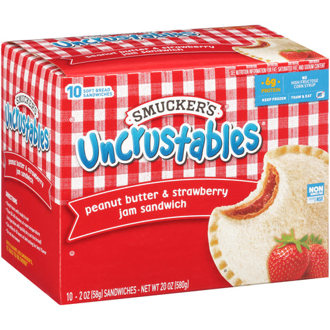 Uncrustables® SANDWICH PEANUT BUTTER & STRAWBERRY JELLY IW 2 OZ