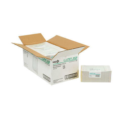 National Checking Medium-Wide Green Three-Part Carbonless Guest Check with Beverage Backer, 7.25 x 4.25 inch -- 2000 per case