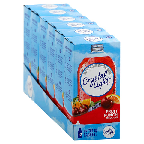 Crystal Light On The Go Fruit Punch Beverage, 0.09 Ounce -- 120 per case.