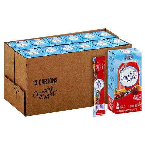 Crystal Light On The Go Fruit Punch Beverage, 0.09 Ounce -- 120 per case.