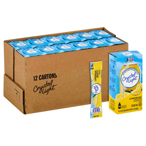 Crystal Light On The Go Lemonade Beverage, 0.14 Ounce -- 120 per case.