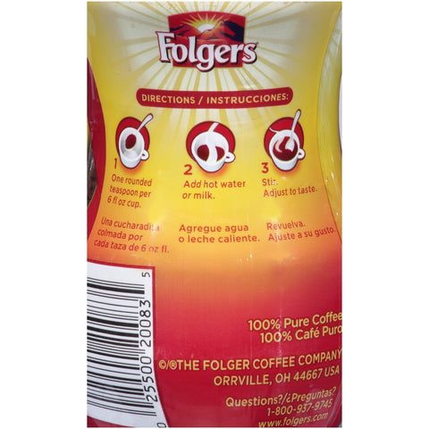 Folgers® FOLGERS COFFEE INST PLSTC  12/3 Z