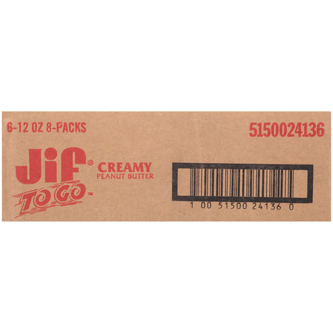 Jif To Go Creamy Peanut Butter Cup, 12 Ounce -- 6 per case