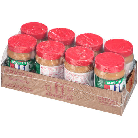 Jif Reduced Fat Creamy Peanut Butter, 40 Ounce -- 8 per case.