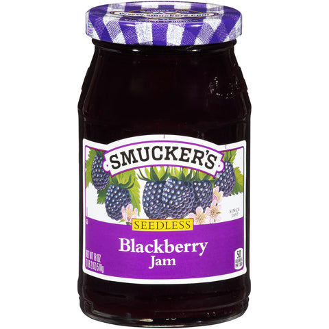 Smucker's® JAM BLACKBERRY SEEDLESS GLASS JAR
