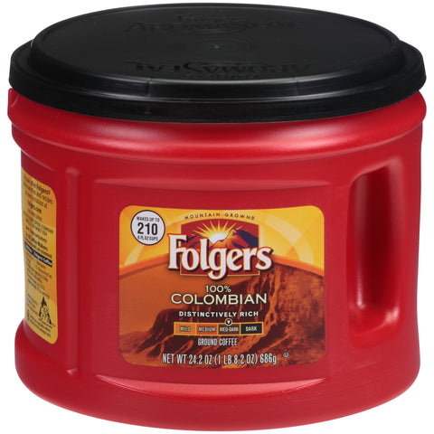Coffee Ground Colombian Canister