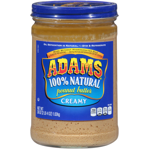 Adams PEANUT BUTTER CREAMY NATURAL