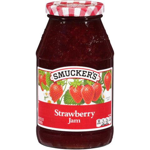 Jam Strawberry Glass Jar
