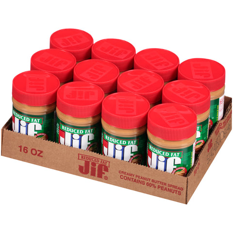 Jif Creamy Peanut Butter, 16 Ounce -- 12 per case.