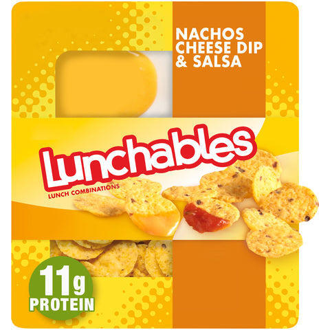 Kraft Oscar Mayer Lunchable Cheese Dip and Salsa Nacho, 4.4 Ounce -- 16 per case.