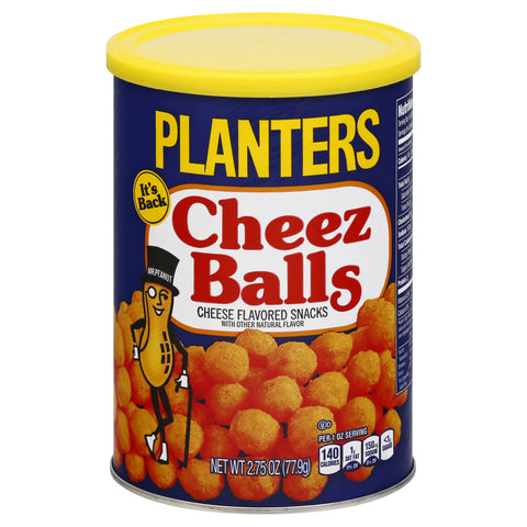 Planters Cheese Curls and Balls - Shipper -- 36 per case.