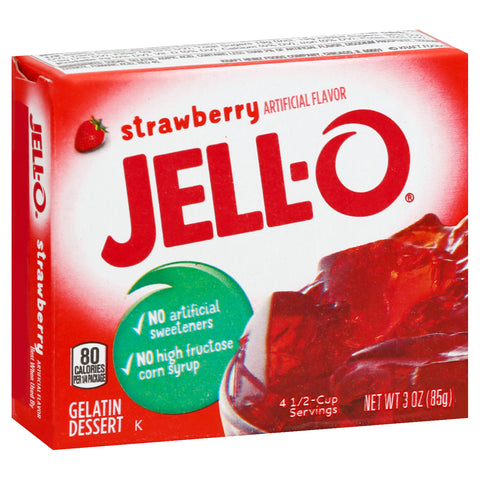 Gelatin Mix Strawberry Powder