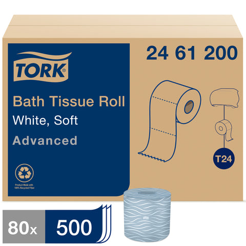 Tissue Bath White 2-ply 3.96x4.35
