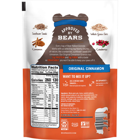 Bear Naked® GRANOLA CINNAMON ORIGINAL