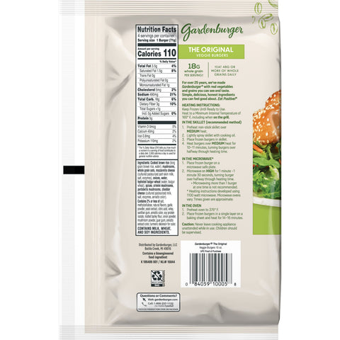 Gardenburger® VEGGIE BURGER ORIGINAL