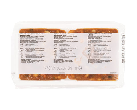 Campbells Frozen Condensed Vegetarian Seven Bean Soup - 4 lb. tray, 3 per case