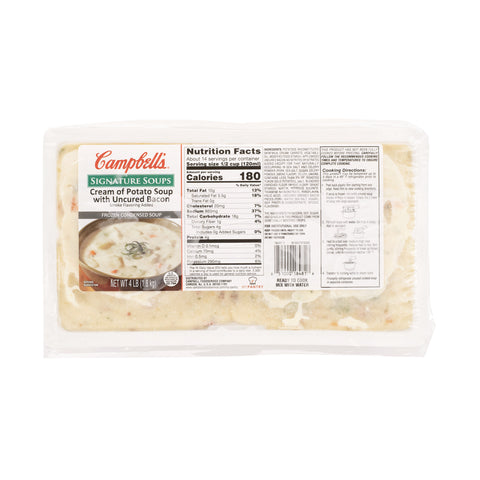 Campbells Cream Of Potato Soup with Bacon, 4 Pound -- 3 per case.