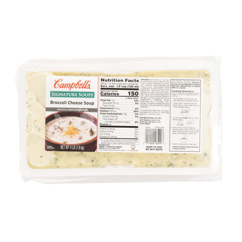Campbells Broccoli Cheese Soup, 4 Pound -- 3 per case.