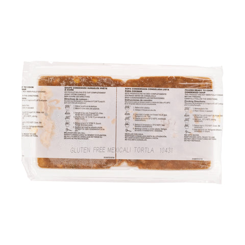 Campbells Frozen Condensed Mexicali Tortilla Soup - 4 lb. tray, 3 per case