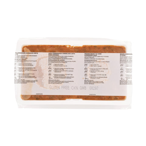 Campbells Frozen Condensed Cajun Style Chicken Gumbo - 4 lb. tray, 3 per case