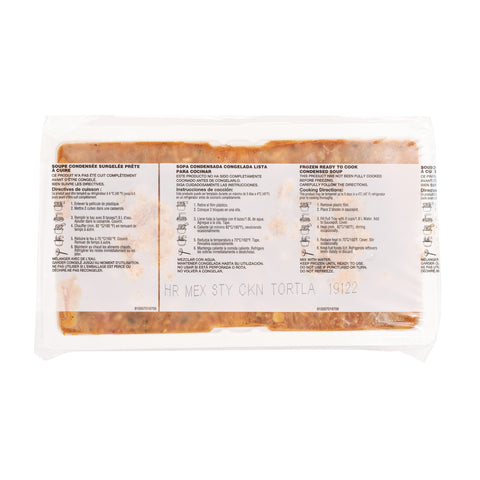 Campbells Select Harvest Frozen Condensed Mexican Style Chicken Tortilla Soup - 4 lb. tray, 3 per case