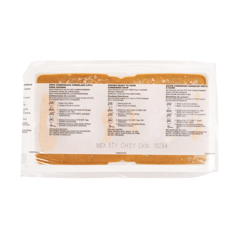 Campbells Frozen Condensed Cheesy Chicken Tortilla Soup - 4 lb. tray, 3 per case