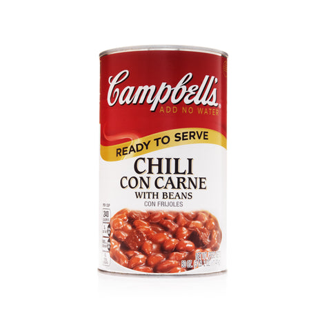 Campbells Chili Con Carne with Beans - 50 oz. can, 12 per case