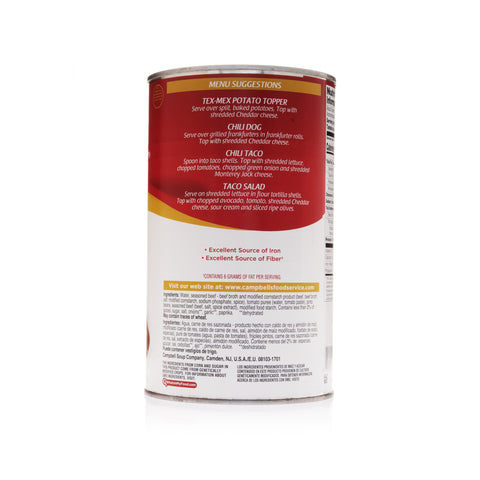 Campbells Chili Con Carne with Beans - 50 oz. can, 12 per case