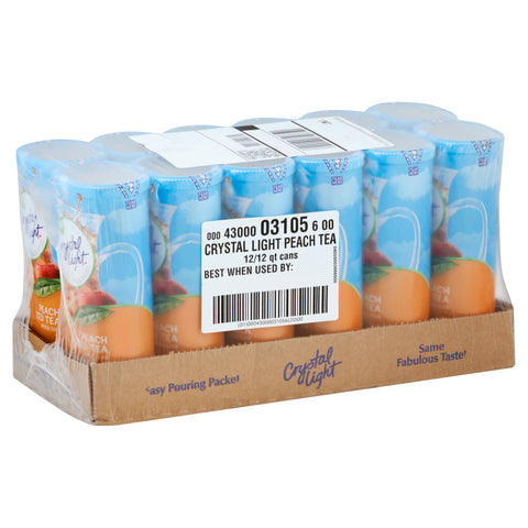 Crystal Light Peach Tea, 1.5 Ounce -- 12 per case.