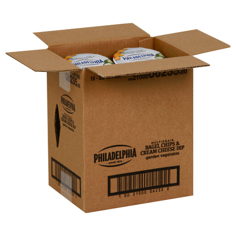 Snack Bagel Chips Cream Cheese Dip Garden Vegetable