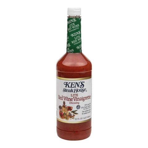 Ken's Foods DRESSING RED WINE VINEGAR & OIL LITE POUR BOTTLE