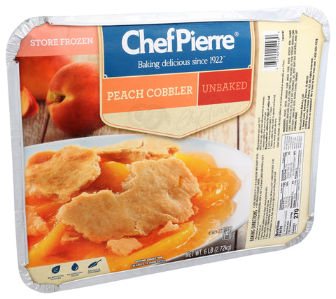 Sara Lee Chef Pierre Homestyle Peach Cobbler, 6 Pound -- 4 per case.