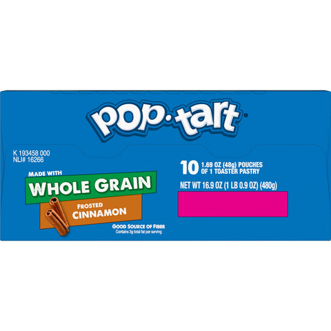 Pop Tarts Whole Grain Frosted Brown Sugar Cinnamon Toaster Pastry, 1.69 Ounce -- 120 per case