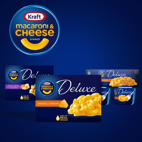 Kraft Macaroni Deluxe & Cheese Dinner Entree, 14 Ounce -- 24 Case