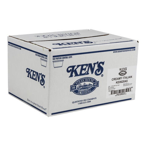 Ken's Foods DRESSING ITALIAN CREAMY ALL NATURAL SINGLE SERVE CUP