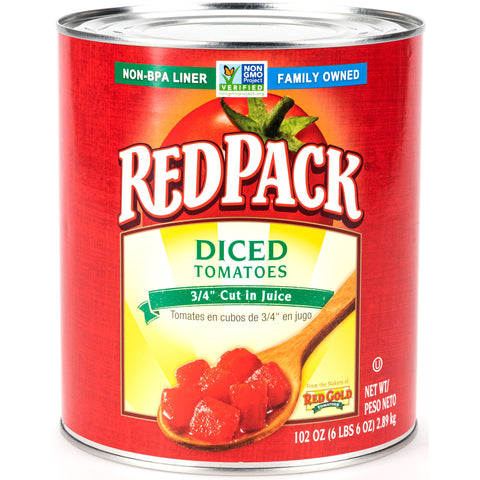 RedPack TOMATO DICED IN JUICE 3/4