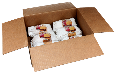 Advance Pierre Hot N Ready Barbecue Pork Rib Sandwich, 6.5 Ounce -- 12 per case.